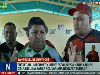 Apure | Inauguran Escuela Básica Bolivariana Nicolasa Estrada en población San Miguel de Cunaviche