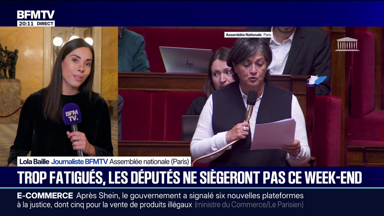 Trop fatigués, les députés ne siégeront pas à l'Assemblée nationale ce week-end