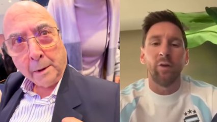 Arigeli consigue un saludo de Messi a su abuelo cuando cumple 75 años como socio