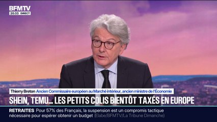 Shein: "Il y a des règles à respecter", explique Thierry Breton, ancien ministre de l'Économie