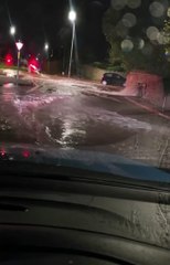PENYPOUND WALL - wall collapses at Abergavenny