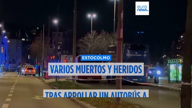 Varios muertos y heridos tras arrollar un autobús a un grupo de personas en Estocolmo