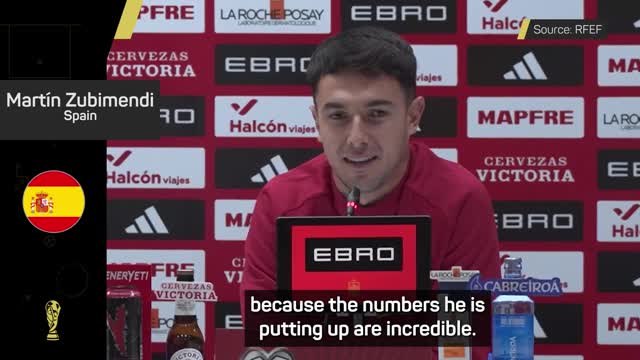 FOOTBALL: FIFA World Cup Qualifiers: 'The numbers are incredible' - Zubimendi on Merino's goalscoring form