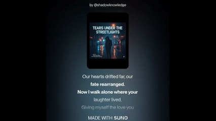 TEARS UNDER THE STREETLIGHTS – Shadow Knowledge (Official Music Video)