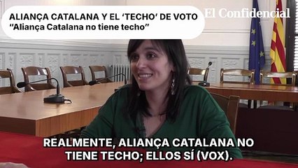 Silvia Orriols de Aliança Catalana: “Aliança Catalana no tiene techo, Vox si"