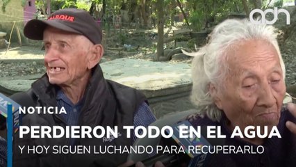 Perdieron todo en las lluvias y hoy siguen tratando de recuperar su hogar