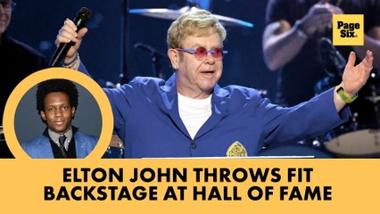 Elton John throws fit backstage at 2025 Rock & Roll Hall of Fame: 'My plane is waiting!'