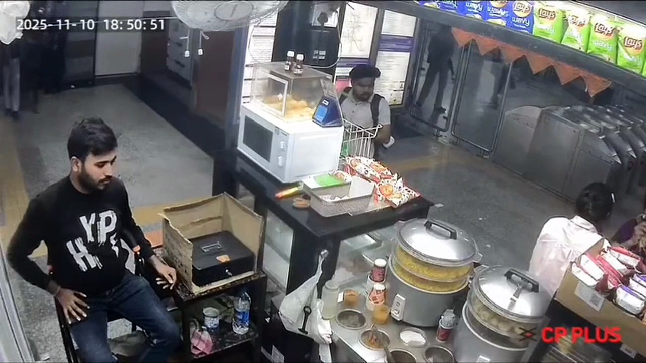 Video: CCTV shows shockwaves from Red Fort blast shaking ground 40 feet below