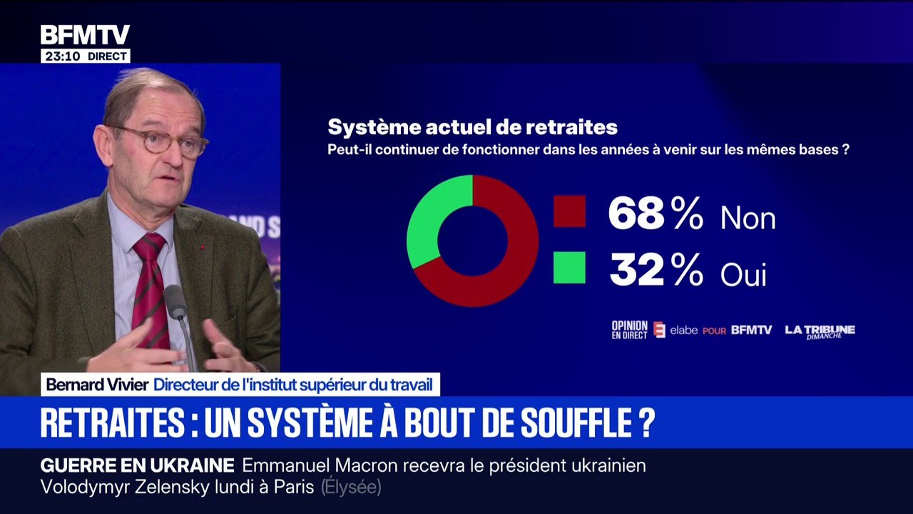 Retraites: "Le système français est un très beau système [...] mais c'est un système qui nous coûte énormément", explique Bernard Vivier, directeur de l'Institut supérieur du travail