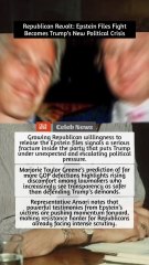 Republican Revolt: Epstein Files Fight Becomes Trump’s New Political Crisis