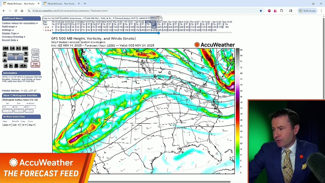 Stormy forecast ahead for the week of Thanksgiving