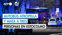 Un autobús atropella y mata a tres personas en Estocolmo