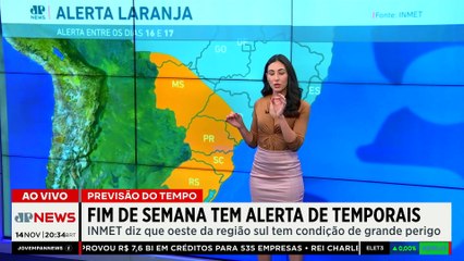 Previsão do Tempo: Chuva forte e risco de temporais para São Paulo e Rio de Janeiro