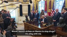 Trump open to ordering strikes on Mexico to combat drug smuggling