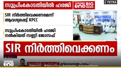 എസ്ഐആർ നടപടികൾ നിർത്തിവെക്കണം;കെപിസിസിയും സുപ്രിംകോടതിയിൽ