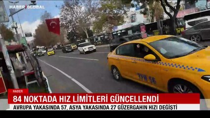 İstanbul'da hız limitleri değişti