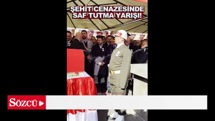 Şehit cenazesinde vekiller arasında gerginlik