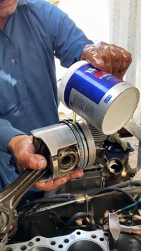 4. Cylinder diesel engine piston ring restoration