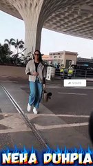 Bollywood Actress Neha Dhupia Spotted at Airport 🥰 #bollywood