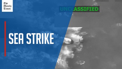 US military releases footage of attack on alleged drug boat