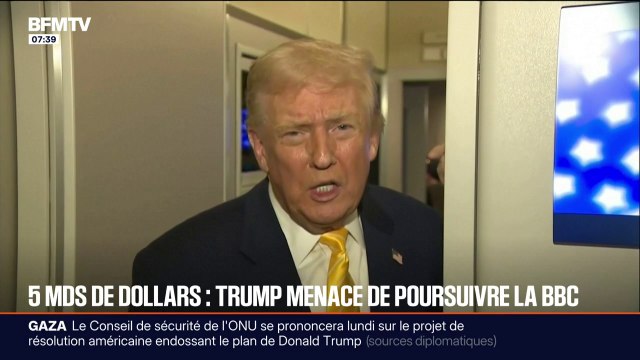 Entre un et cinq milliards de dollars : Donald Trump assure vouloir poursuivre la BBC