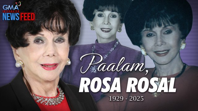 Batikang aktres at humanitarian na si Rosa Rosal, pumanaw na | GMA Integrated Newsfeed