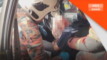 Kemalangan 3 kereta di Sungai buloh, mangsa tersepit cedera parah