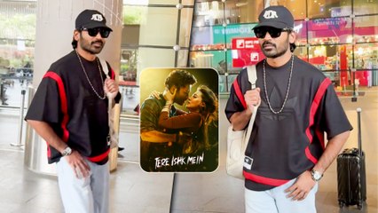 Pan India Star Dhanush Arrives In Mumbai For The Trailer Launch Of Tere Ishk Mein | #tereishkmein