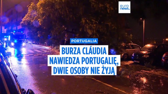 Burza Cláudia nawiedza Portugalię, dwie osoby nie żyją