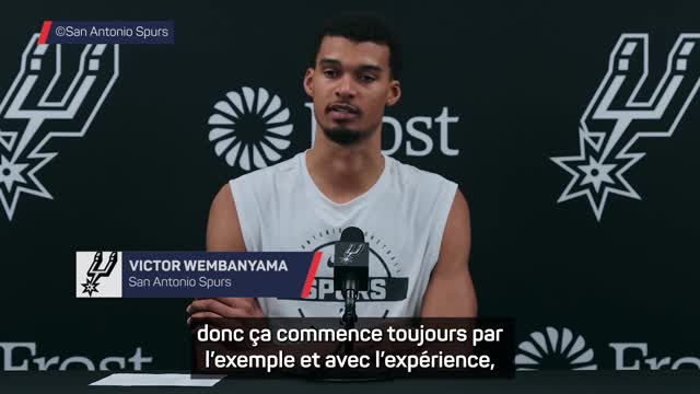 Spurs - Wembanyama : "Un leader ? Je dois être pertinent, pas celui qui crie 48 minutes"