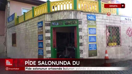 Isparta'da Pide yemeye geldikleri işletmeye dua ederek gidiyorlar