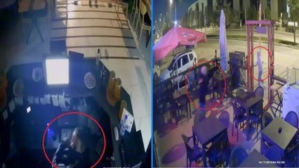 Kasadaki hırsızlığı fark etti, şüpheliyi sopayla kovaladı: O anlar kamerada