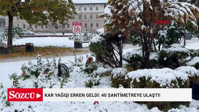 Kar yağışı erken geldi: 40 santimetreye ulaştı!