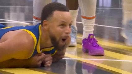 'What a shot!' - Steph Curry stuns himself with flying floater