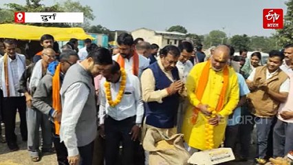 दुर्ग में धान खरीदी की शुरुआत, सांसद-विधायक और कलेक्टर ने किया पूजा-पाठ, पहले दिन 34 केंद्रों में खरीदी