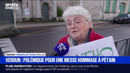 "Catho mais pas facho": Mariette, une habitante de Verdun, manifeste contre la messe en hommage au maréchal Pétain