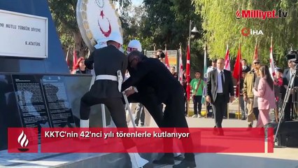 KKTC'nin kuruluşunun 42'nci yılı törenlerle kutlanıyor: 'Milli davamıza sahip çıkıyoruz'