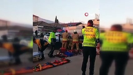 Polis aracı TIR'a çarptı: 1 şehit, 1 yaralı