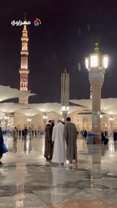 أمطار رعدية غزيرة على المدينة المنورة