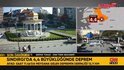 Sındırgı'da 4.4 büyüklüğünde deprem