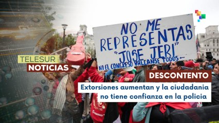 En Perú continúan protestas contra la gestión del presidente designado José Jeri