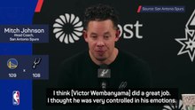Johnson praises Wembanyama's calm in loss to the Warriors