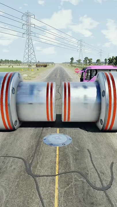 Realistic BeamNG Drive car crash physics. Watch in