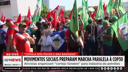COP30: movimentos sociais preparam marcha paralela