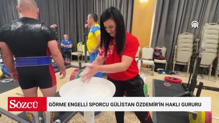 Görme engelli sporcu Gülistan Özdemir'in haklı gururu