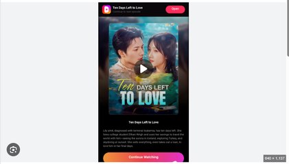 Ten Days Left To Love