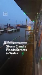 Storm Claudia Floods Streets In Wales