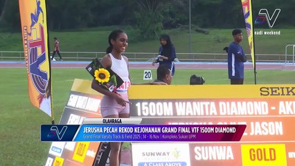 Jerusha Jackson pecah rekod kejohanan Grand Final VTF 1500m Diamond