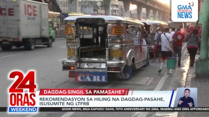 Rekomendasyon sa hiling na dagdag-pasahe, isusumite ng LTFRB | 24 Oras Weekend