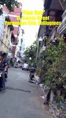 Fine Day on Lt. Garcia Street in Paranaque City in the Philippines